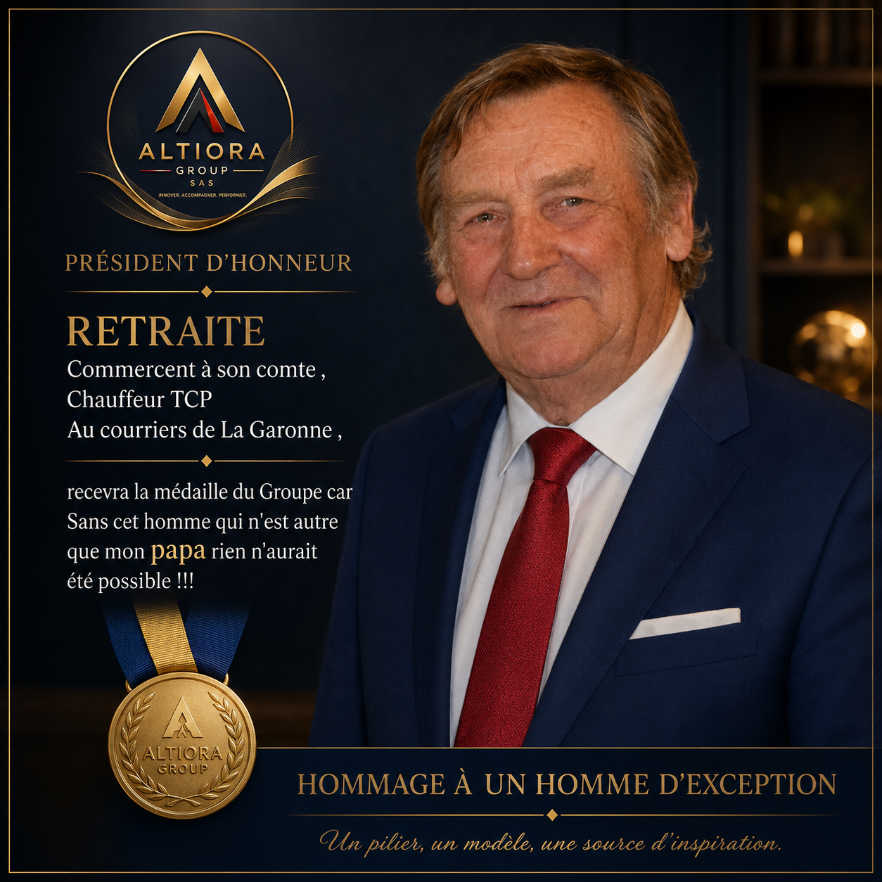 M. Gérard DAVEZAC — Président d'Honneur d'Altiora Group